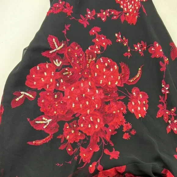 Nikki Collection elegant full length flared dress with sequins - Picture 5 of 8